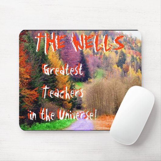 Bunter Wald, beststes Teachersin das Univer… Mousepad (Mit Mouse)