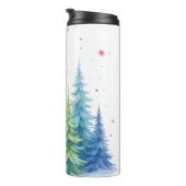 Bunter Weihnachtsbaum-Thermalbecher Thermosbecher (Nach rechts gedreht)