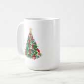 Bunter Weihnachtsbaum: Vektorkunst: Kaffeetasse (Vorderseite Links)