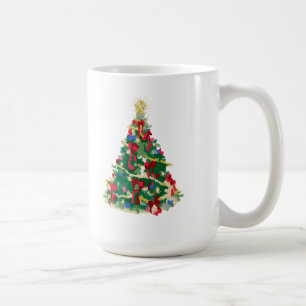 Bunter Weihnachtsbaum: Vektorkunst: Kaffeetasse