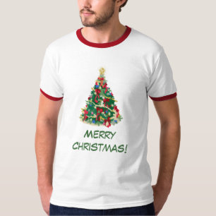 Bunter Weihnachtsbaum: Vektorkunst: T-Shirt