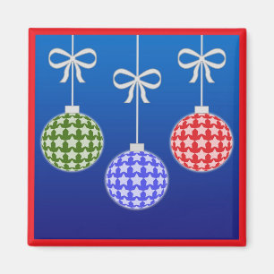 Bunter Weihnachtsdekorationsmagnet Magnet