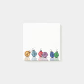 Bunter WeihnachtsGlitzer verziert Posten-it® Post-it Klebezettel (Vorderseite)