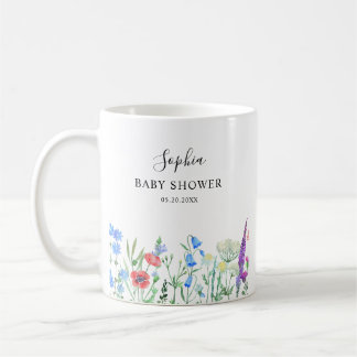 Bunter Wildblumen-Baby-Shower-Feier Kaffeetasse