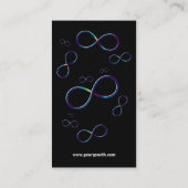 Bunter Wissenschaftler der Unendlichkeits-| Visitenkarte (Rückseite)