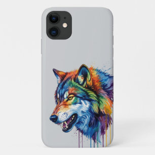 Bunter Wolf Case-Mate iPhone Hülle