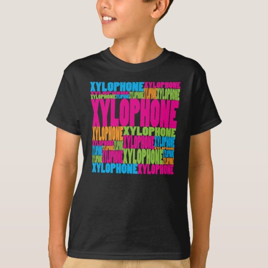 Bunter Xylophone T-Shirt (Vorderseite)