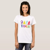Bunter Yoga-Entwurfs-T - Shirt (Vorne ganz)