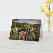 "Bunter Zaun " Karte (Gelbe Blume)