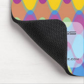 Bunter Zickzack bewegt modernes abstraktes Muster Mousepad (Ecke)