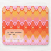 Bunter Zickzack bewegt modernes abstraktes Muster Mousepad (Vorne)