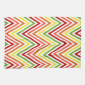 Bunter Zickzack-Zickzack Muster Handtuch (Horizontal)