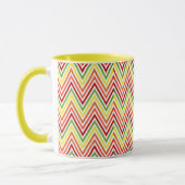 Bunter Zickzack-Zickzack Muster Tasse (Links)