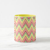 Bunter Zickzack-Zickzack Muster Tasse (Zentrum)