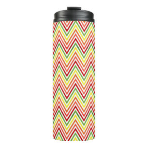 Bunter Zickzack-Zickzack Muster Thermosbecher
