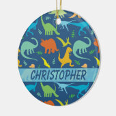 Bunter zu personifizieren Dinosaurier Keramikornament (Links)