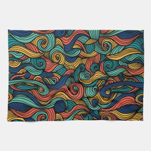 Bunters Wollmuster Paisley Geschirrtuch (Horizontal)