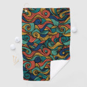 Bunters Wollmuster Paisley Golfhandtuch (Insitu)