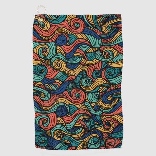 Bunters Wollmuster Paisley Golfhandtuch (Vorderseite)