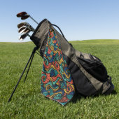 Bunters Wollmuster Paisley Golfhandtuch (Gras)