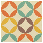 buntes 70erart-Saphirmuster Stoff (Nahaufnahme)