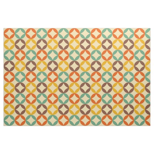 buntes 70erart-Saphirmuster Stoff (Fat Quarter (45,7 x 55,9 cm))