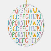 Buntes ABCs Keramikornament (Links)