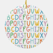 Buntes ABCs Keramikornament (Hinten)