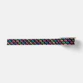 Buntes Abdruck-Band Satinband (Vorderseite)