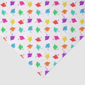 Buntes Abschluss-Kappen-Muster Seidenpapier (Ausschnitt)