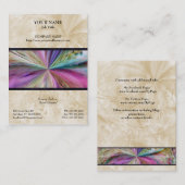 Buntes abstraktes Collagen-Band Visitenkarte (Vorne/Hinten)