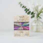 Buntes abstraktes Collagen-Band Visitenkarte (Stehend Vorderseite)