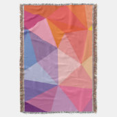 Buntes abstraktes Dreieck-Muster Decke (Vorderseite Vertikal)