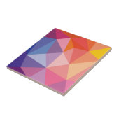 Buntes abstraktes Dreieck-Muster Fliese (Seite)