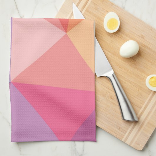 Buntes abstraktes Dreieck-Muster Handtuch (Viertel Falte)