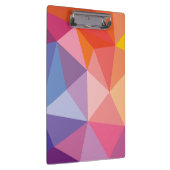 Buntes abstraktes Dreieck-Muster Klemmbrett (Rechts)