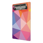 Buntes abstraktes Dreieck-Muster Mini Klemmbrett (Gewinkelt2)