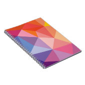 Buntes abstraktes Dreieck-Muster Notizblock (Rechte Seite)