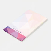 Buntes abstraktes Dreieck-Muster Post-it Klebezettel (angewinkelt)