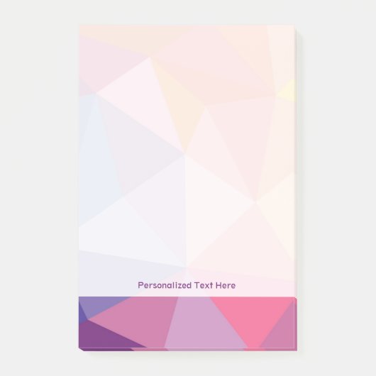 Buntes abstraktes Dreieck-Muster Post-it Klebezettel (Vorderseite)