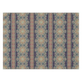 Buntes abstraktes ethnisches Blumenmandalamuster Tischdecke (Vorderseite (Horizontal))