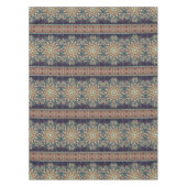 Buntes abstraktes ethnisches Blumenmandalamuster Tischdecke (Vorderseite)