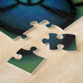 buntes abstraktes Fraktal Butterfly Cacoon Puzzle (Seite)