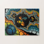 buntes abstraktes Fraktal Butterfly Cacoon Puzzle (Horizontal)