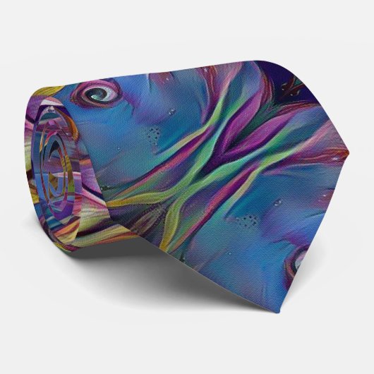 Buntes abstraktes Fraktal Krawatte (Gerollt)