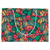 Buntes abstraktes illustriertes Muster der Große Geschenktüte (Rückseite)