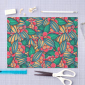 Buntes abstraktes illustriertes Muster der Seidenpapier (Handwerk)