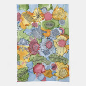 Buntes abstraktes Küchen-mit Blumentuch Geschirrtuch (Vertikal)