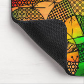 Buntes abstraktes mit Beschaffenheiten u. Mustern Mousepad (Ecke)