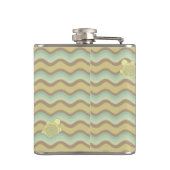 buntes abstraktes Muster, Wellen Flachmann (Rückseite)